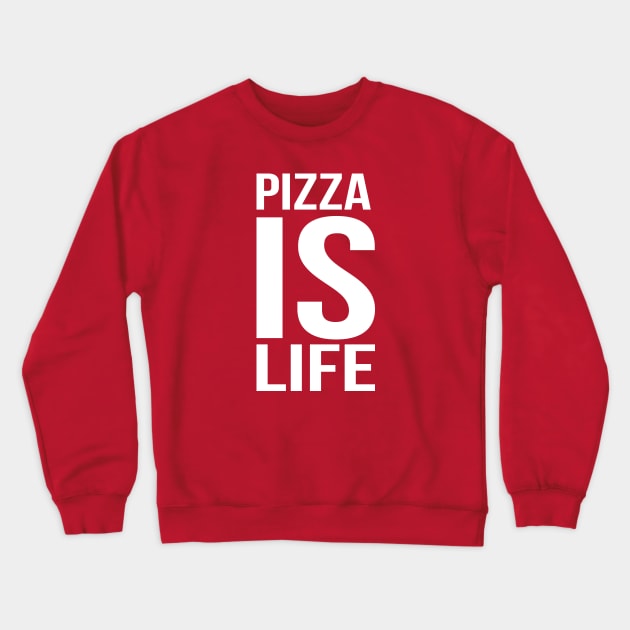 Pizzaislife Bold Crewneck Sweatshirt by PizzaIsLife